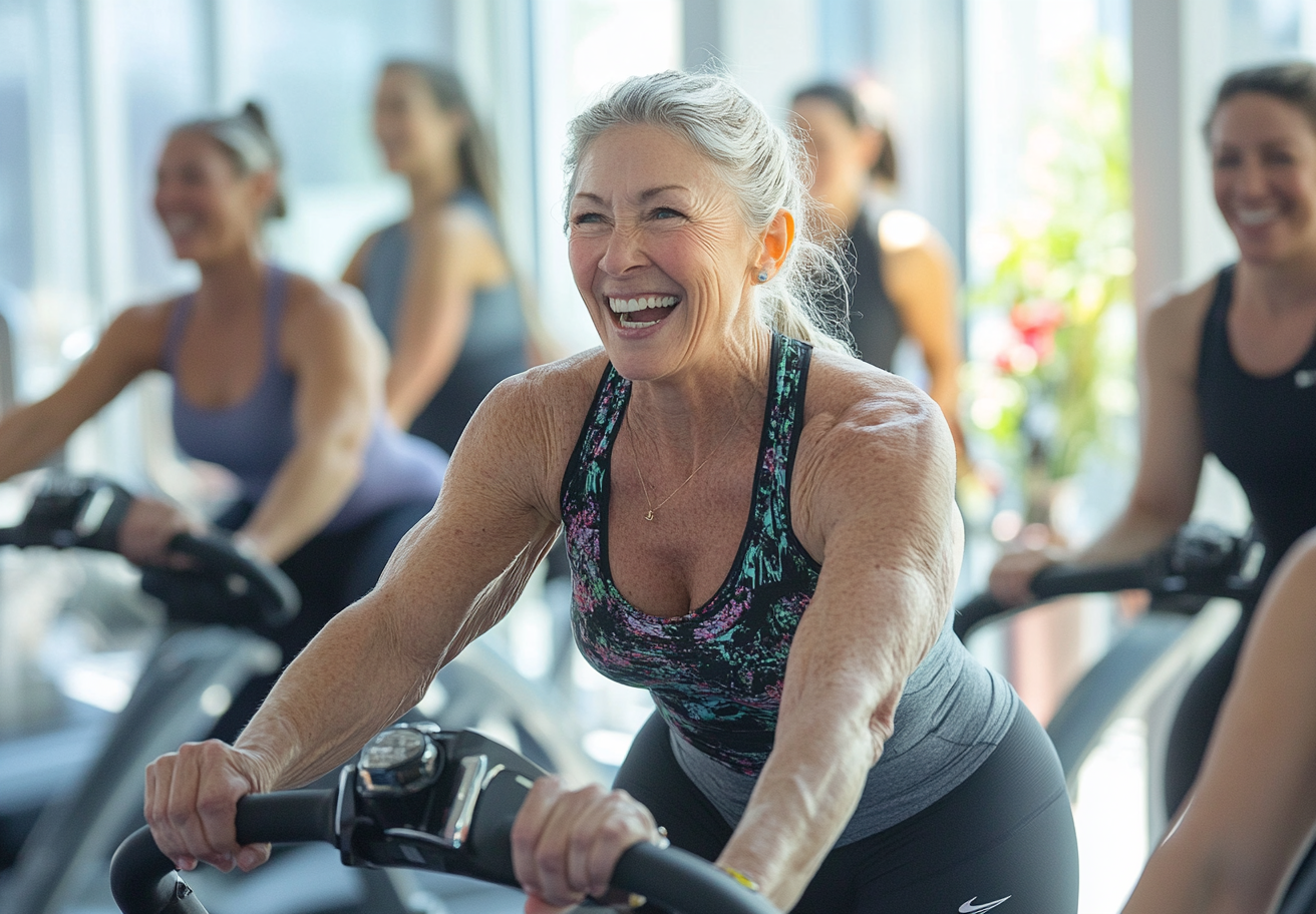 Старші люди практикують традиційні рухи